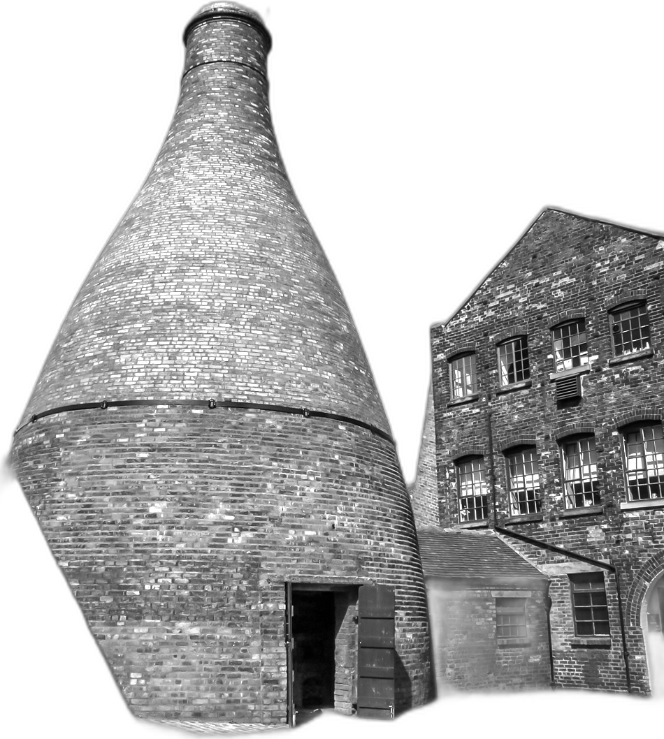 The bottle kiln next door to the studio
